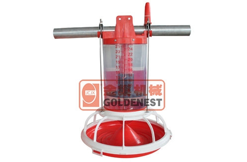 桶式計量種雞料（liào）盤-自動放（fàng）料裝（zhuāng）置